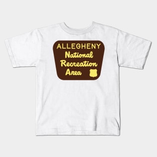 Allegheny National Recreation Area sign Kids T-Shirt